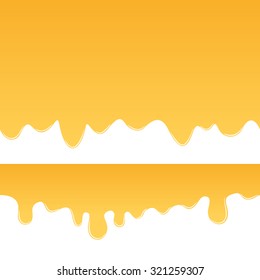 Honey drips seamless vector. Sweet honey background for beekeeping products.