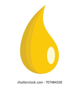 Honey drop icon in flat style vector illustration for design and web isolated on white background. object for label and advertising