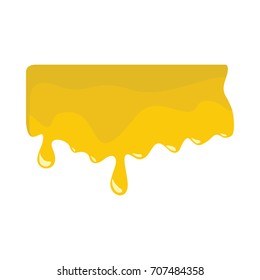 Honey drop icon in flat style vector illustration for design and web isolated on white background. object for label and advertising