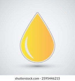 honey drop icon isolated drop icon isolated