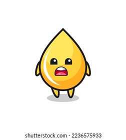 honey drop illustration with apologizing expression, saying I am sorry , cute style design for t shirt, sticker, logo element