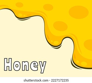honey drops vector illustration. dripping honey on white background. orange honey melted. Melting honey drops. Golden yellow realistic syrup or juice dripping liquid oil splashes vector.