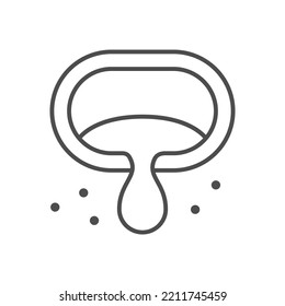 Honey extraction line outline icon