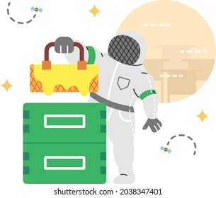 Honey Farmer Flat Illustration for Autumn Theme