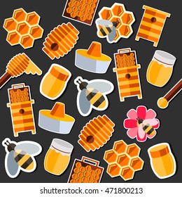 Honey flat collage