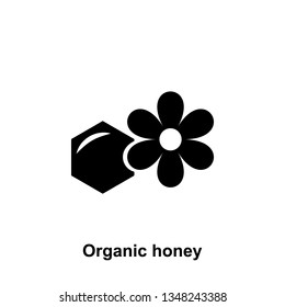 honey and flower icon. Element of beekeeping icon. Premium quality graphic design icon. Signs and symbols collection icon for websites, web design, mobile app