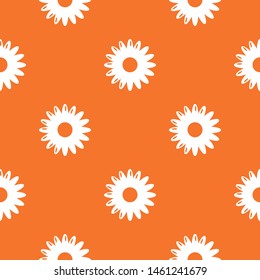 Honey flower pattern vector orange for any web design best