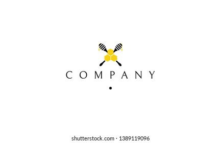 Honey Food abstract color vector logo design
