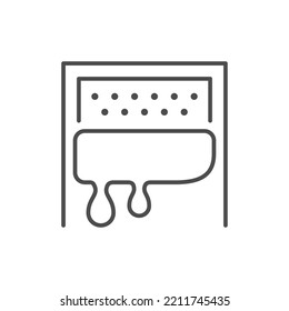 Honey frame line outline icon