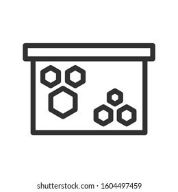 honey frame, linear icon. Editable stroke
