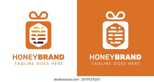 Honey Gift Logo, Ideal for Organic Honey Brand