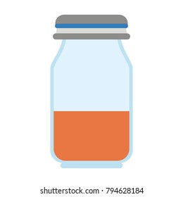 Honey glass bottle