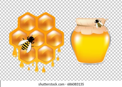 Honey Gradient Mesh, Vector Illustration