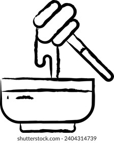 Honey hand drawn vector illustration