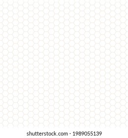 Honey hexagon bee hive gray honeycomb pattern seamless white background vector