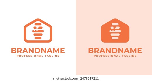 Honey Home Logo, Ideal for Organic Honey Brand