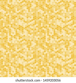 Honey Honeycomb Seamless Vector Pattern