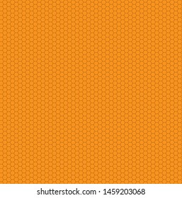 Honey Honeycomb Seamless Vector Pattern