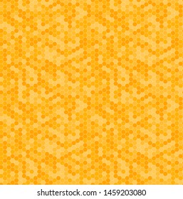 Honey Honeycomb Seamless Vector Pattern