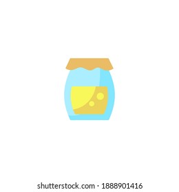 Honey icon. Bakery icon. Simple, flat, color.