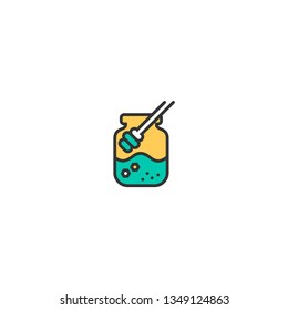 Honey icon design. Gastronomy icon vector illustration