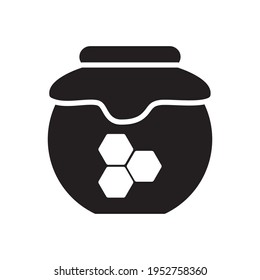 Honey Icon Design Vector Template Illustration In Trendy Flat Style 
