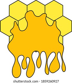 Honey Icon. Editable Outline With Color Fill Design. Vector Illustration.