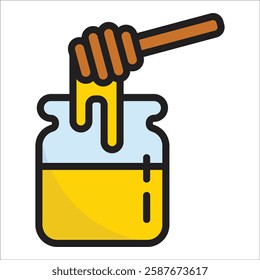 Honey Icon Element For Design