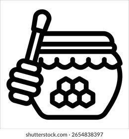 Elemento De Ícone De Mel Para Design