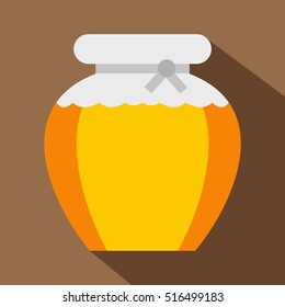 Honey icon. Flat illustration of honey vector icon for web