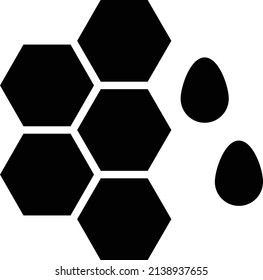Honey Icon, Gardening And Farming Sign And Symbol Isolated On White Background.
