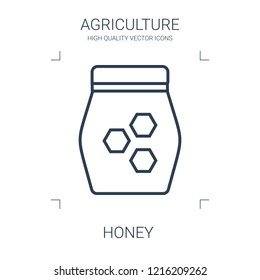 honey icon. high quality line honey icon on white background. from agriculture collection flat trendy vector honey symbol. use for web and mobile