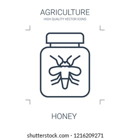 honey icon. high quality line honey icon on white background. from agriculture collection flat trendy vector honey symbol. use for web and mobile