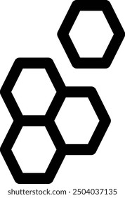 honey icon, honeycomb icon symbol