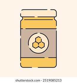 Honey Icon Illustration Flat Design Style