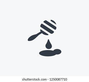 Honey icon isolated on clean background. Honey icon concept drawing icon in modern style. Vector illustration for your web mobile logo app UI design.