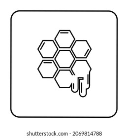 Honey icon isolated on white background. Vector art.