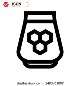 honey icon isolated sign symbol vector illustration - high quality black style vector icons 
