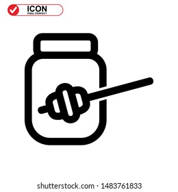 honey icon isolated sign symbol vector illustration - high quality black style vector icons 
