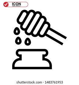honey icon isolated sign symbol vector illustration - high quality black style vector icons 
