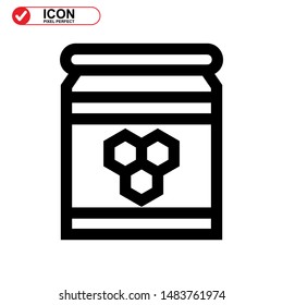 honey icon isolated sign symbol vector illustration - high quality black style vector icons 
