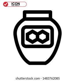 honey icon isolated sign symbol vector illustration - high quality black style vector icons 
