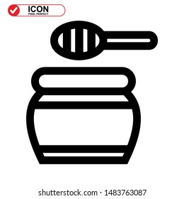 honey icon isolated sign symbol vector illustration - high quality black style vector icons 
