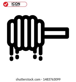 honey icon isolated sign symbol vector illustration - high quality black style vector icons 
