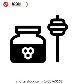 honey icon isolated sign symbol vector illustration - high quality black style vector icons 
