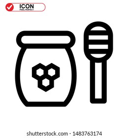honey icon isolated sign symbol vector illustration - high quality black style vector icons 
