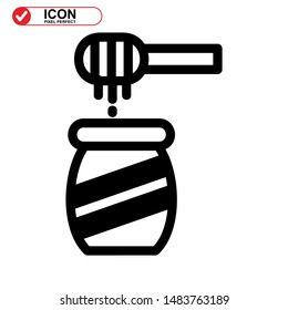 honey icon isolated sign symbol vector illustration - high quality black style vector icons 
