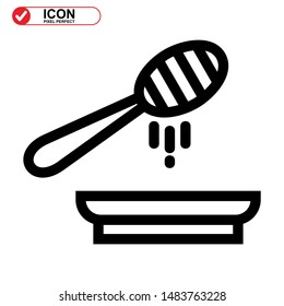 honey icon isolated sign symbol vector illustration - high quality black style vector icons 
