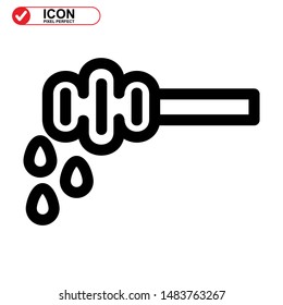 honey icon isolated sign symbol vector illustration - high quality black style vector icons 
