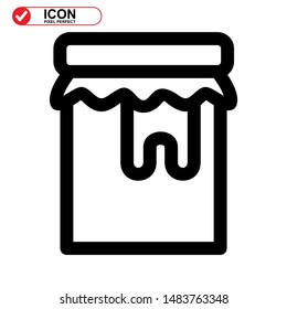 honey icon isolated sign symbol vector illustration - high quality black style vector icons 
